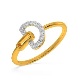 Kisna Diamond & Gold Jewellery Pamela 14k (585) Diamond & Gold Ring For Women-image-2