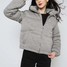 GAP Grey Regular Fit Solid Jacket-image-42
