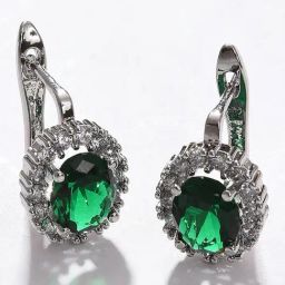 Sohi Green Contemporary Drop Earrings-42