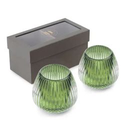 Pure Home and Living Solid Green Glass Small Tealight Holders-picture-30