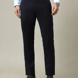 Arrow Blue Regular Fit Trousers-picture-8