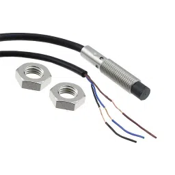 Omron E2B NPN-NC, 3-Wire Cable Leads Industrial Transducers Proximity Sensors, E2B-S08KN04-WP-C2 2M OMS-43