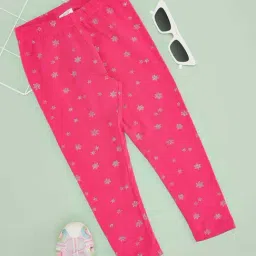 Pantaloons Junior Girls Calypso Coral Printed Legging-picture-39