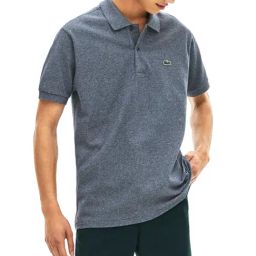 Lacoste Grey Boxy Fit Marl L.12.12 Polo T-Shirt-image-19