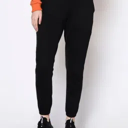 Rigo Black Graphic Print Joggers-image-79