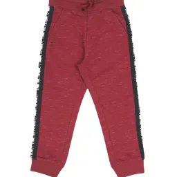 Plum Tree Kids Red Textured Joggers-image-99
