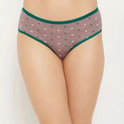Clovia Brown Printed Hipster Panty-image-29