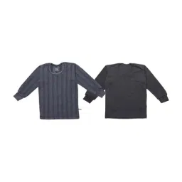 Vimal Jonney Kids Multicolor Regular Fit Thermal Tops - Pack of 2-picture-30