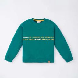 Ed-a-Mamma Kids Green Cotton Printed Full Sleeves Sweatshirt-picture-29