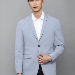 Allen Solly Blue Slim Fit Blazer-image-58