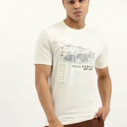 United Colors Of Benetton Off White Cotton Relaxed Fit Printed T-Shirt-picture-46