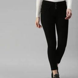 showoffff SHOWOFF Slim Fit Clean Look Black Jeans-picture-12