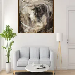 The Art House Abstract Multicolor Canvas Painting-image-60