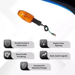 Varroc Indicator for Bajaj Platina Amber Lens Color, K353253700 (Pack of 2) image 4