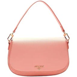 Anne Klein Peach Solid Shoulder Handbag-image-24