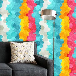 ArtzFolio Printed UV-Resistant Anti-Bacterial Color CirclePeel & Stick Wallpaper-picture-22