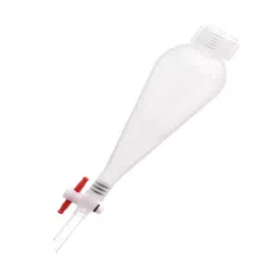 Supertek Pear Shaped Polypropylene Separatory Funnel, Capacity 500 ml, CH11125/5 (Pack of 2)-18