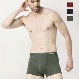 VIP Assorted Cotton Skinny Fit Trunks - Pack Of 3-66