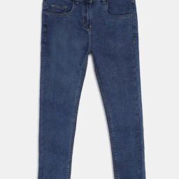 Tales & Stories Girls Blue Slim Fit Jeans-image-3