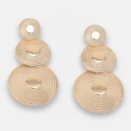 Sohi Gold Plated Party Designer Dangler Earrings-6