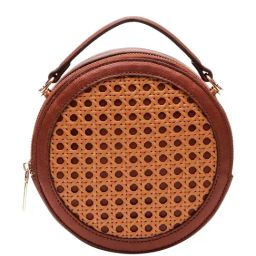 Anne Klein Brown & Tan Textured Sling Handbag-4