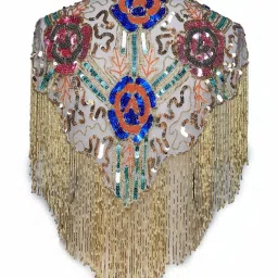 Odette Multicolored Embellished Fancy Cape image 3