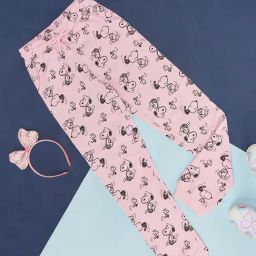 Pantaloons Junior Pink Printed Cotton Regular Fit Trackpants-image-94