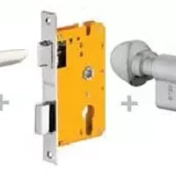 Dorset 60 mm Lever Handle Lock Set With Knob and Key Cylinder Patina ML AMY-15