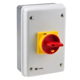 RS PRO Isolator Switch 4 Pole Panel Mount 63A Maximum Current 18.5 kW Power Rating IP54, 7738036-28