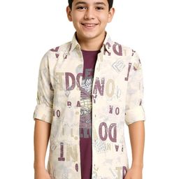 CAVIO Boys Full Sleeves Printed Casual Shirt & T-Shirt-picture-22