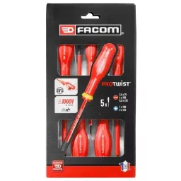 FACOM Prot Screwdriver Set 1000 V, AT5VE.PB (Set of 5 Pcs)-12