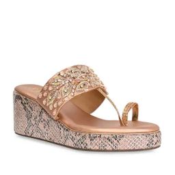 Rocia by Regal Women's Rose Gold Toe Ring Wedges-image-20