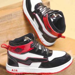 KATS Kids Red ROMEO High Neck Sneakers-56