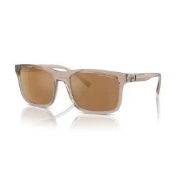 Armani Exchange Men Polarized Gold Lens Rectangle Sunglasses - 0AX4145S83445A57-picture-4