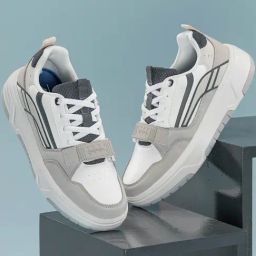 Red Tape Men's Hustle Collection Grey Casual Sneakers-6