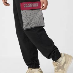 The Souled Store Black Cotton Graphic Track Pants-picture-48