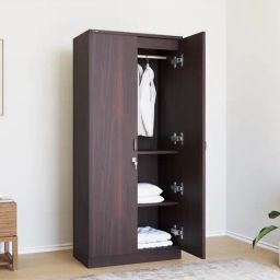 Nilkamal Crystal Natural Ebony Engineered Wood 2 Door Wardrobe-image-87