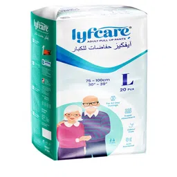 Lyfcare Zero Leakage Adult Pull Up Pants Regular Diapers - L - 20 Pcs-46