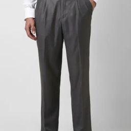 Van Heusen Grey Regular Fit Trousers-picture-35
