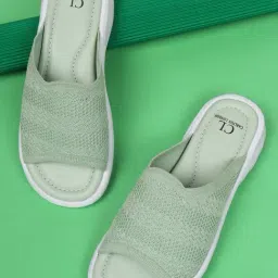 Carlton London Women's Green Slides-picture-19
