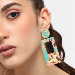 Sohi Gold Plated Party Designer Drop Earrings image 3