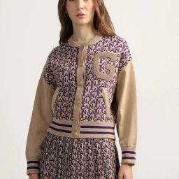 Gant Khaki Printed Cardigan-40