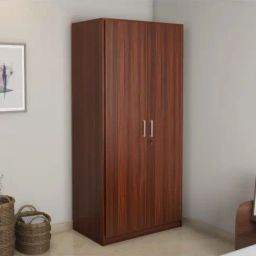 Nilkamal Max Classic Walnut Engineered Wood 2 Door Wardrobe-image-19