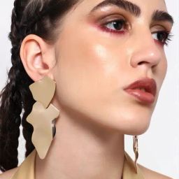 Sohi Gold Plated Party Designer Drop Earrings image 3
