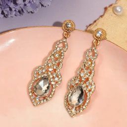Sohi Silver Plated Designer Stone Party Drop Earring For Women-image-48