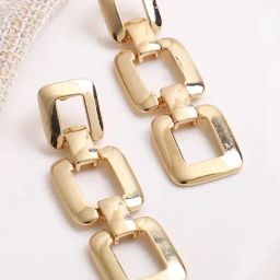Sohi Gold Plated Party Designer Dangler Earrings-17