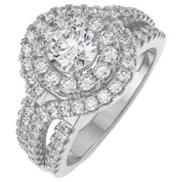 Emori 18k White Gold & Diamond Duo Halo Engagement Ring-image-89
