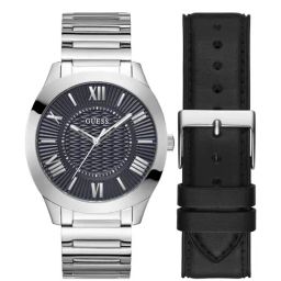 Guess Gbs Arc Men Blue Round Dial Analog Watch With Strap - GW0711G1-18