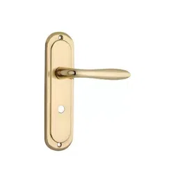 Screw Tight B110903PBL 7.5 Inch Brass Chrome Plated Finish Door Handle Set-image-69