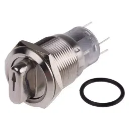 RS PRO Selector Switch (on-on) Illuminated 2 Positions, 8771961-26